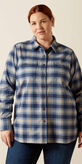 Rebar Flannel DuraStretch Work Shirt Front Plus